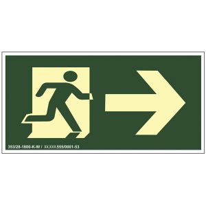 Sinalização rota de fuga