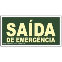 Sinalização saida emergencia
